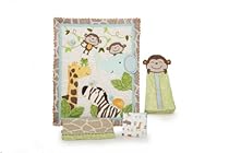 Hot Sale Carter's 4 Piece Crib Bedding Set, Jungle Play