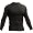 Grappling Rash Guard - Long Sleeve, Black, Small