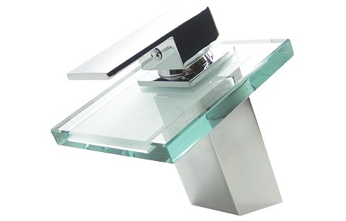 Chrom Glas Wasserfall Armatur