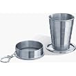 Visol Stainless Steel Telescopic Shot Cup with Key Chain (2oz)