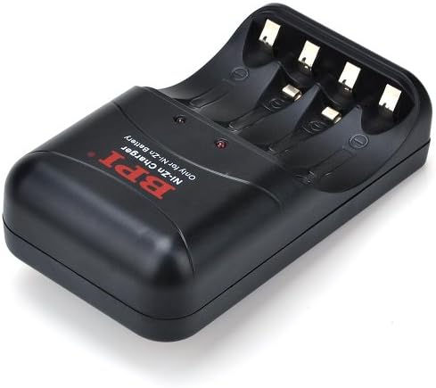 BPI Fast Charger with 4 packs AA 1.6v 2500mWH High Voltage Rechargeable Batteries