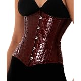 Taillen-Korsett aus Kroko-Lack braunvon "Zugeschn�rt Shop"