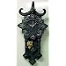Evil Tribal Skull Pendulum Wall Clock Goth Wicked