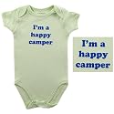 Baby-Says Bodysuit - I'm a Happy Camper, 3-6 months