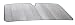 Type S SS30379-24/12 Silver Reflective Foam Accordion Sunshade