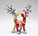Christmas Reindeer Deer Magnetic Salt & Pepper Shakers Set