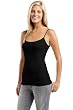 Ladies Junior Perfect Fit 6.2 oz 100% Ring Spun Cotton Spaghetti Strap 1x1 Rib Knit Tank Top Camis Basic Camisole
