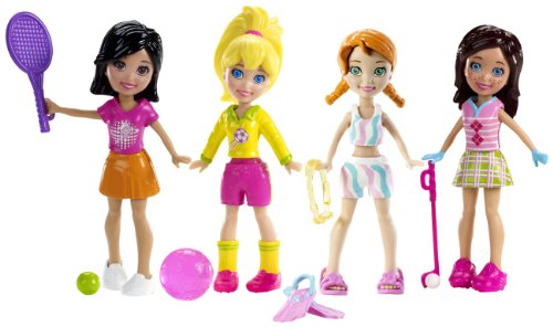 Polly Pocket and Friends Sporty Fun 4-Pack Amazon.com