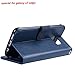 Arae Case Compatible for Samsung Galaxy s7 edge, [Wrist Strap] Flip Folio [Kickstand Feature] PU leather wallet case with ID&Credit Card Pockets (Blue)