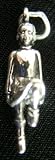 Sterling Silver 3D Irish Dancer Clogging Charm 925