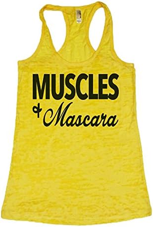 She Squats Clothing Muscles Mascara Burnout Gym Tank Top