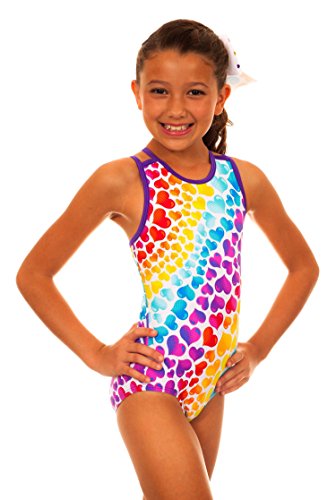 TumbleWear Girl's Caroline Love Me Leotard