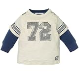 faux-layered football shirt(milk 6-9mos)