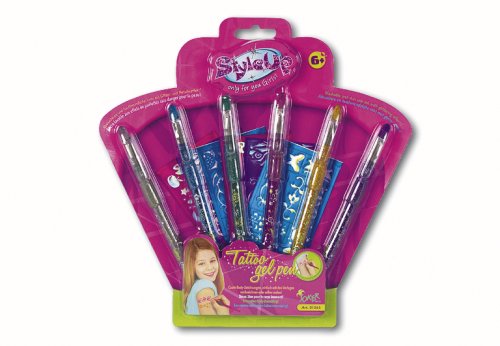 Childrens Toyshop  Spielwaren : Joker AG 1365 - STYLE UP Tattoo Gelstifte