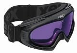 UVEX F2 High Performance Ski Goggle,Black Metallic Frame with Double Psycho Lens