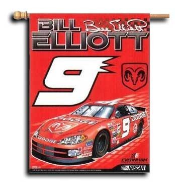 Bill Elliott (Left) - 27" x 37" Nascar Banner