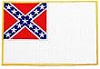Confederate Stainless Banner Flag Embroidered Patch Iron-On Civil War Rebel Military Emblem