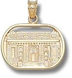 Navy Midshipmen Solid 10K Gold Bancroft Hall Pendant