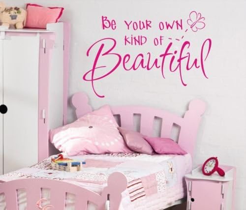 unihandbag CREATIVE DESIGN Be your own kind of Beautiful Girls wall art sticker quote Childrens bedroom