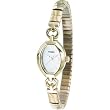 Timex Women's Silver-Tone Dress Watch with Silver-Tone and Gold-Tone Expansion Band