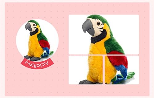 Cartoon Parrot Plush Dolls Xmas Toys Cuddle Pillow Room Decors 26cm Green