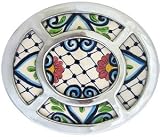 Morning Dew Talavera and Pewter Hot Plate
