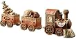 9" Woodland Carved 3-Piece Christmas Train Figure Set