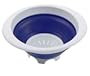 Progressive International 3 Qt Collapsible Colander, Blue and White