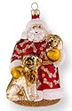 Glass Christmas Ornament, Santa's Best Friends, Exclusive Mold by Mia