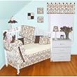 Creamy Geo Fancy Block 9 PC Baby Bedding Set