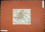 1929 COLOUR MAP AUSTRIA PLAN WIEN VERKEHSKARTE DONAU