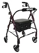 Go Lite Deluxe Aluminum Rollator - Red