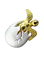 925 Silver Two Tone Turtle Hatchling Egg Pendant Hawaiian Silver Jewelry