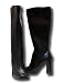 Wild Diva Vivi 01 Black Leather Like Knee High Boot Size 9