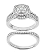 14K White Gold Diamond Wedding Set - 0.85 Ct.