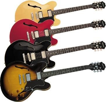 Epiphone Dot Archtop Electric Guitar, Cherry