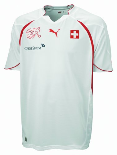 PUMA Herren Schweiz Auswärts-Trikot Replica, white-suisse, XL, 736890 13