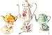 Afternoon Tea - Fresh, Original Design on a Pure Cotton Kitchen Towel