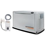 Generac 5873 17 Kw Air-Cooled Standby Generator with Transfer Switch in Steel Enclosure