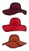 FUNOC Fashion Vintage Women Ladies Floppy Wide Brim Wool Felt Fedora Cloche Hat Cap Coffee