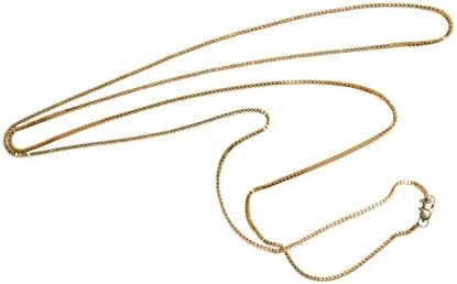 1.5MM Box Chain Necklace Gold Plated Mens Womens NO Tarnish Lobster Strong (18" 20" 24" 30" 36")