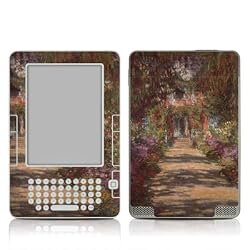 Monet - Garden at Giverny Design Protective Decal Skin Sticker for Amazon Kindle 2 E-Book Reader (2nd Gen)