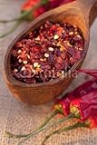 Wallmonkeys Peel and Stick Wall Decals - Red Chillies Pepper in Curved Wooden Bowl , Warm Light , Shallo - 72
