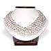 HinsonGayle DIVA Collection Handpicked 82" Ultra-Luster White Circle Baroque Pearl Rope Necklace