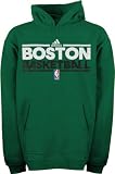 Boston Celtics Green Youth adidas On-Court Practice Hooded Fleece Sweatshirt