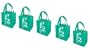 5 Earthwise Reusable Grocery Shopping Bag Totes