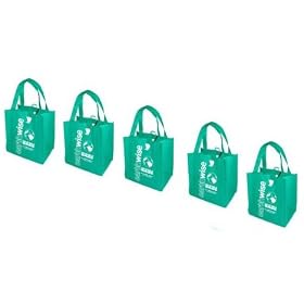 5 Earthwise Reusable Grocery Shopping Bag Totes