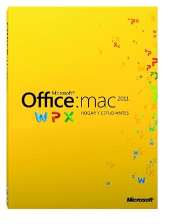 Microsoft Office para Mac 2011 Home Student 1 licencia