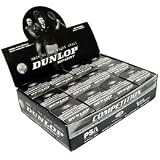 Dunlop Competition Single Yellow Dot Squash Balls (1 Dozen)