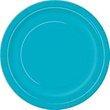 20 Count Dessert Plates, 7-Inch, Teal